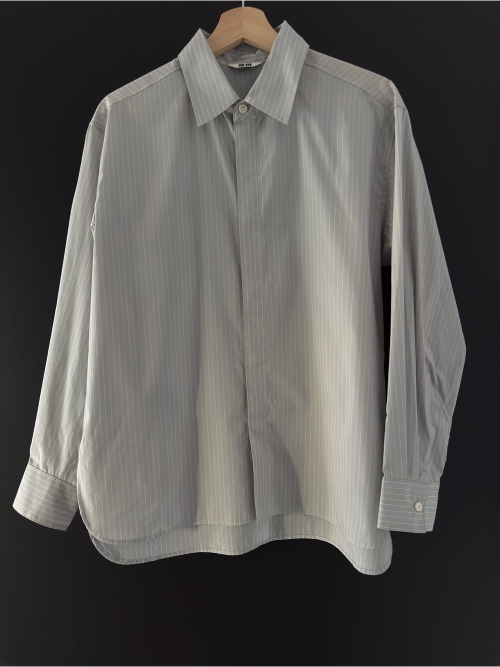 UNIQLO U - FW25 Grey Drape shirt size XS